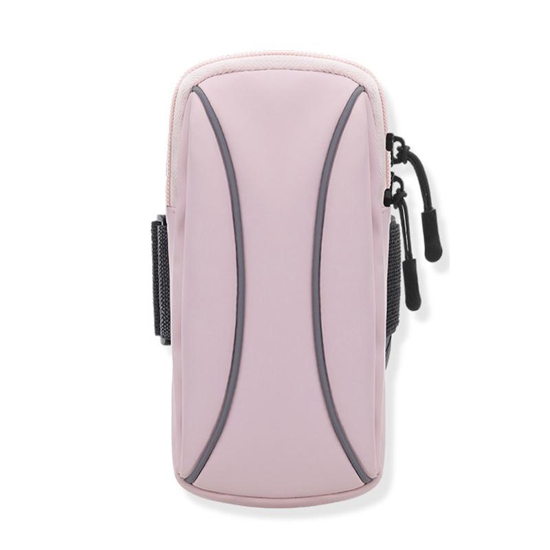 V562-C1014905060DBT-202502272020-00 Waterproof Running Arm Bag For Mobile Phones Pouch For Outdoor Activities - Pink - Image 1