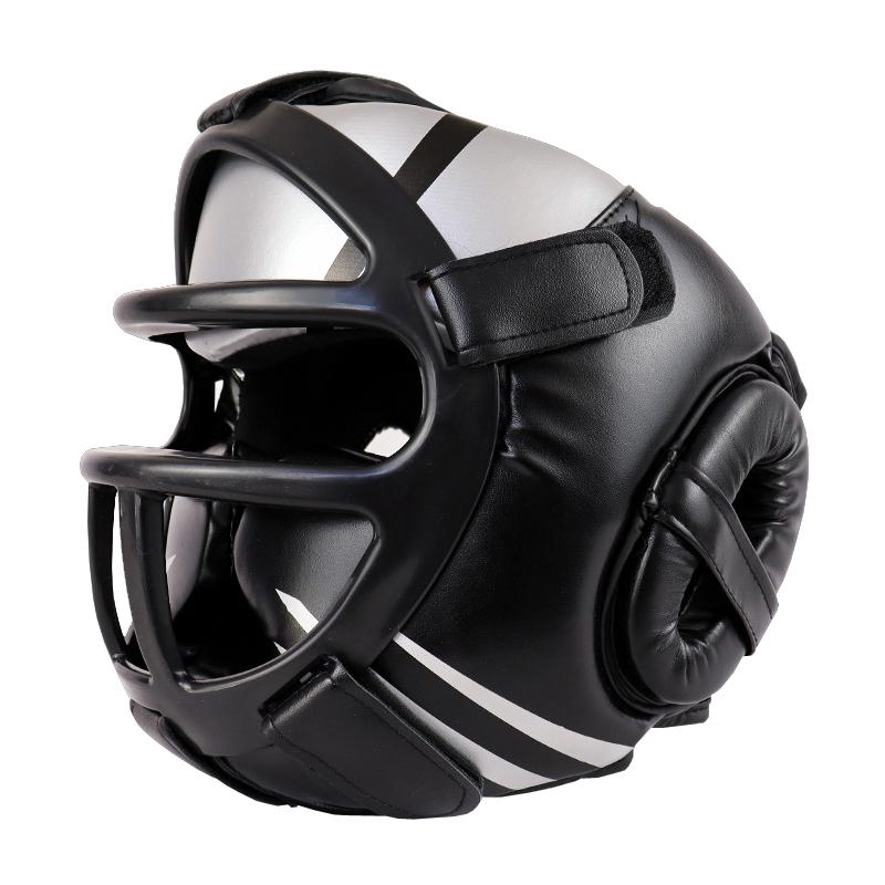 V562-C1020974060DBT-202503072125-00 Competition Sparring Boxing Helmet For Head Protection - Black With Mask - S - Image 1