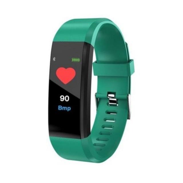 V562-C102185840DBT-202504252123-00 Smart Oled Fitness Tracker With Pedometer - Green - Image 1