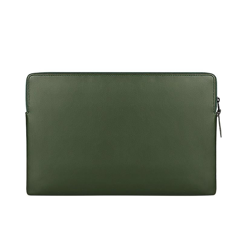 V562-C103667100ADE-202504021930-00 13.3 Inch Thin and Light Laptop Liner Bag with Pu Material - Armygreen - Image 1