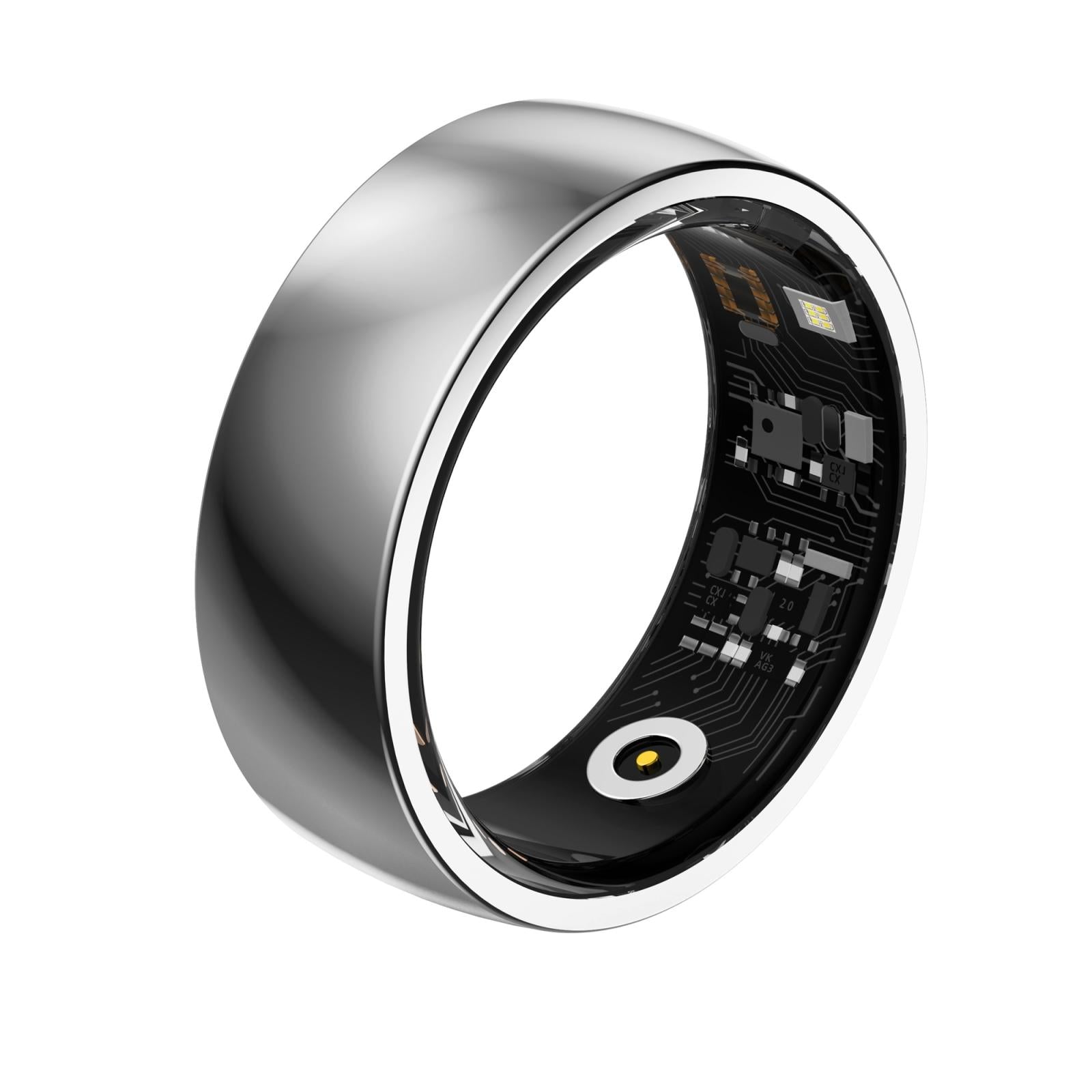 V562-C103706200AYS-202504281837-00 Smart Ring For Health Monitoring And Family Care - Size 22 - Silver - Image 1