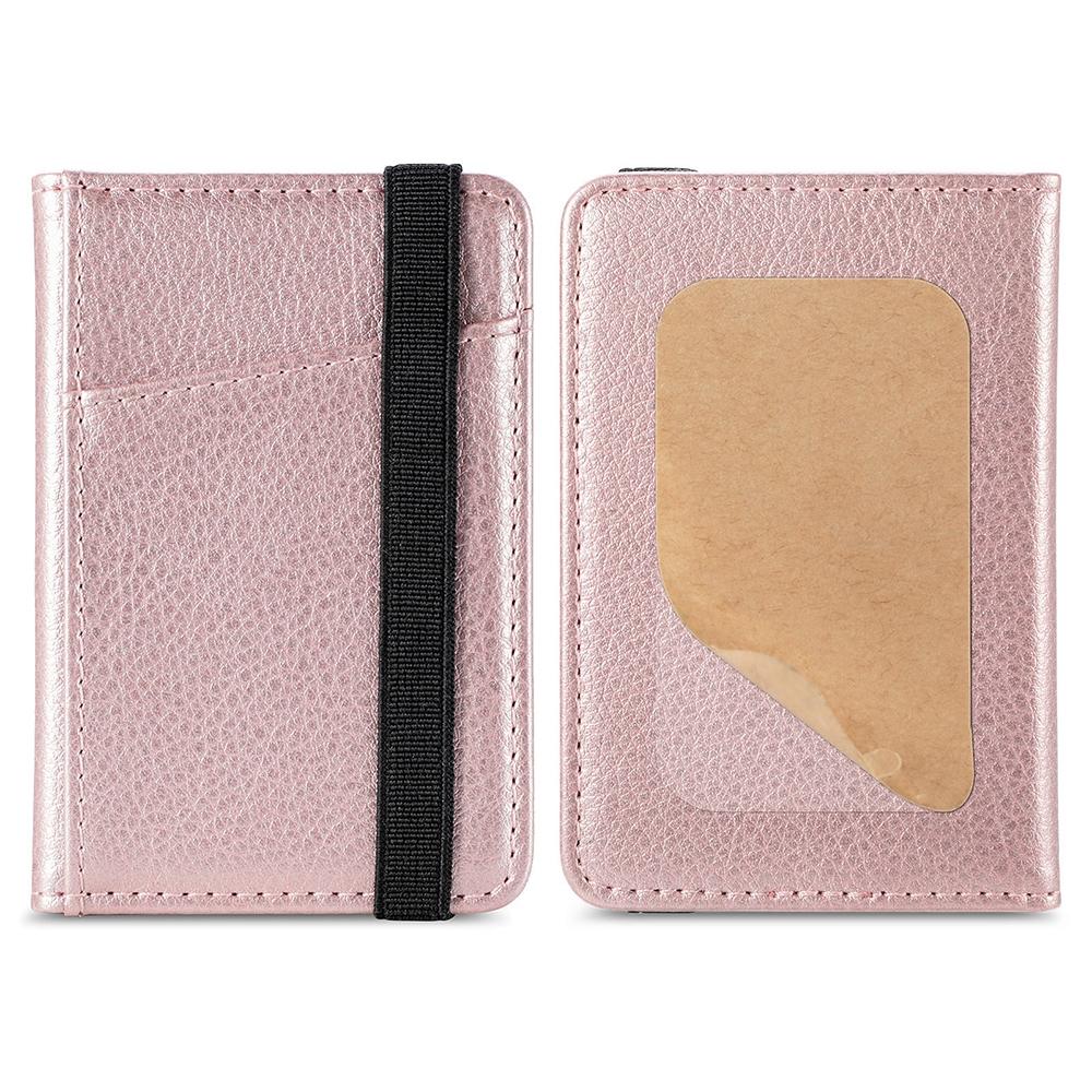 V562-C1037563060DBT-202503280216-00 Pu Leather Phone Card Holder With Bracket Multifunctional - Rose Gold - Image 1