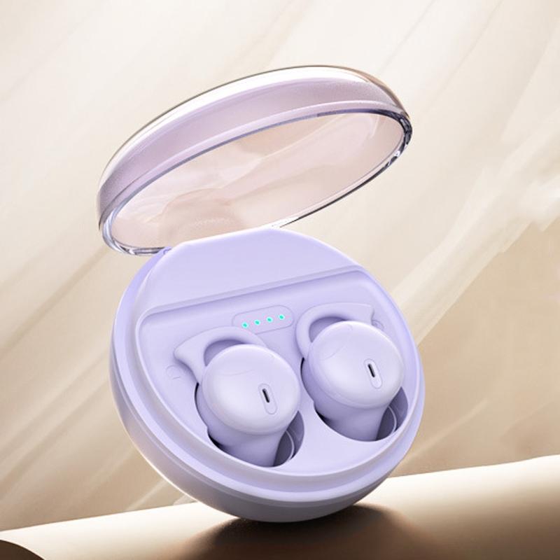 V562-C1043934060DBT-202505261711-00 Comfortable Wireless Bluetooth Earphones - Noise Canceling - Purple - Image 1