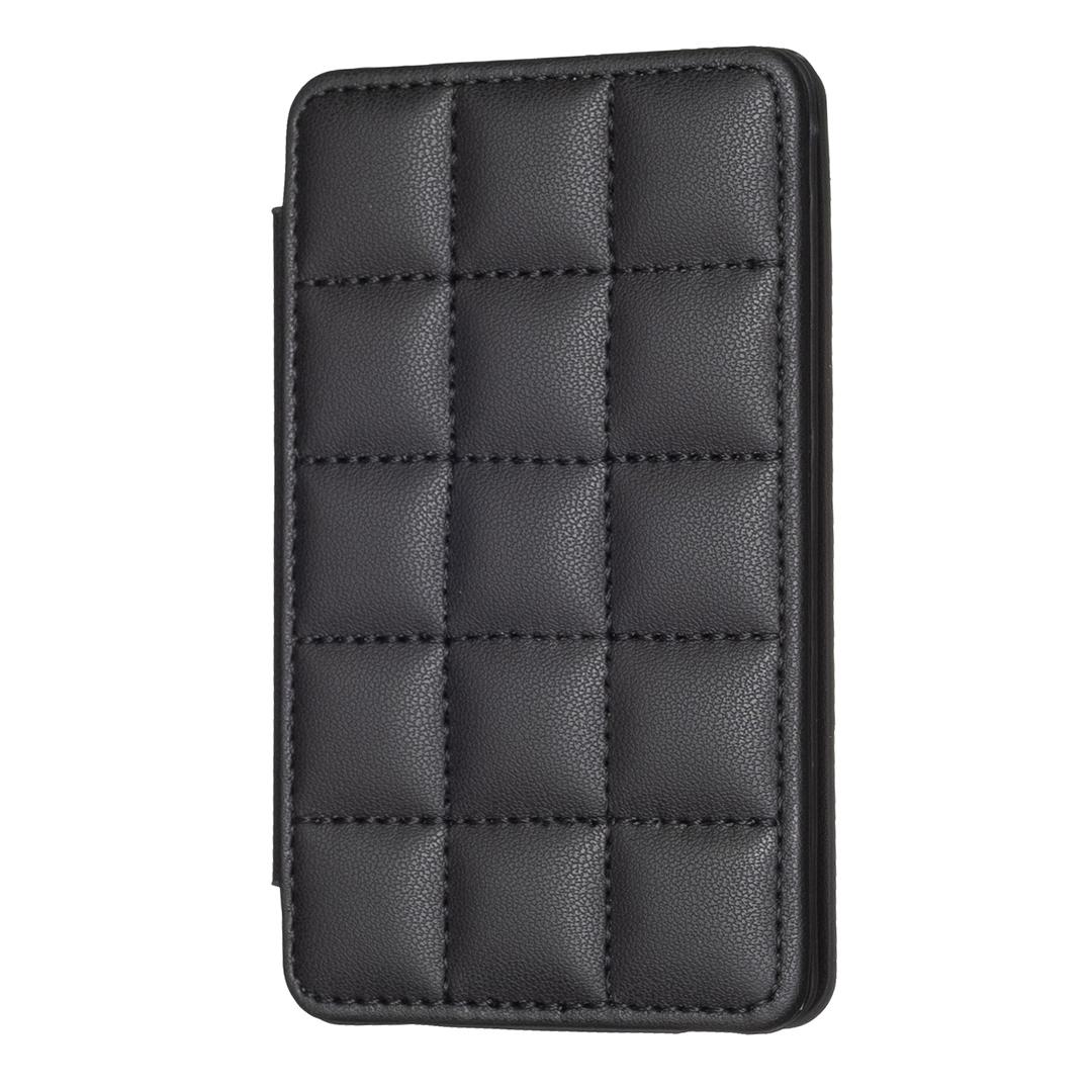 V562-C104439400ADE-202505221820-00 Grid Pattern Card Bag Sticker For Mobile Phones - Black - Image 1