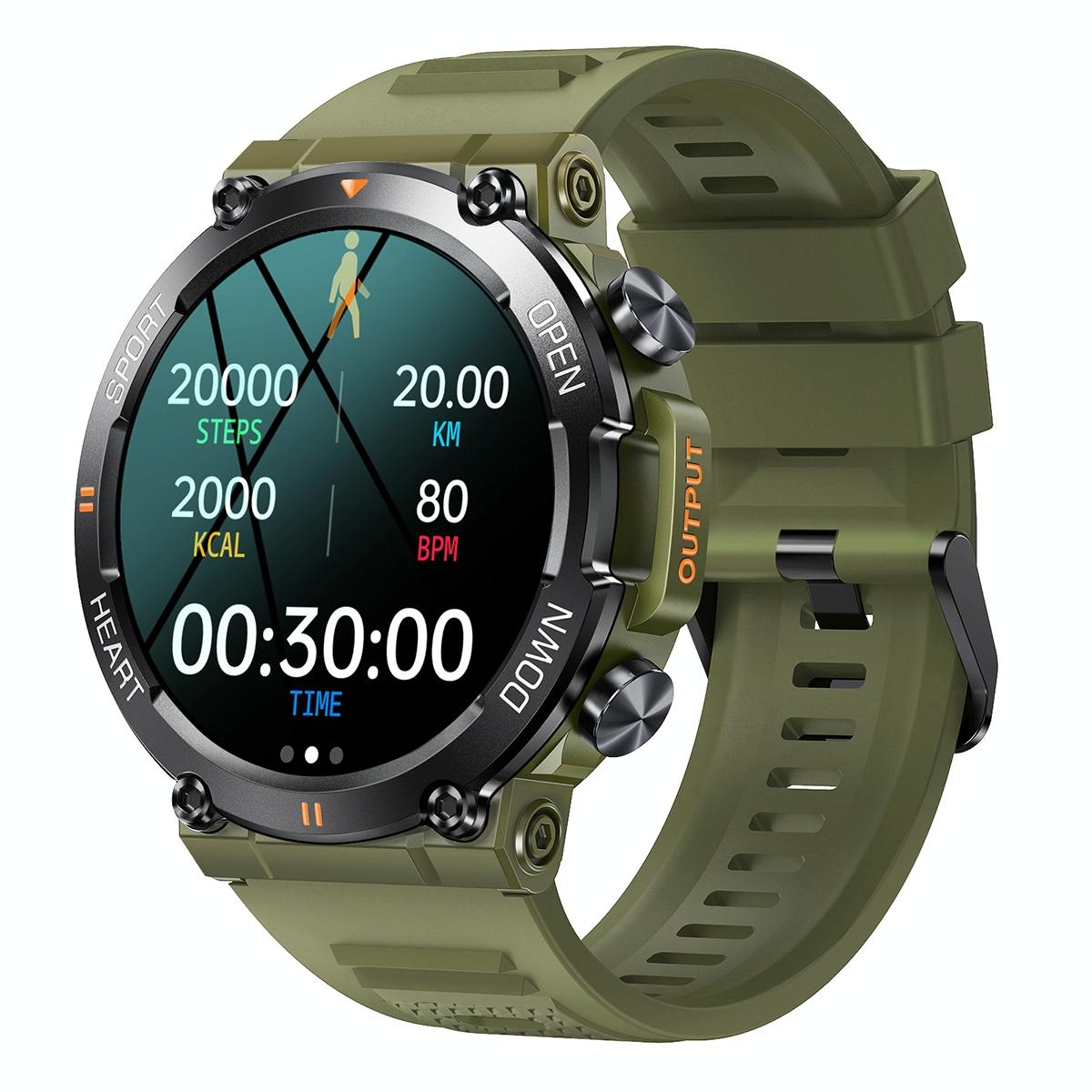 V562-C105822400ADE-202504252215-00 Smart Heart Rate And Blood Pressure Wristband - Monitor - Green - Image 1