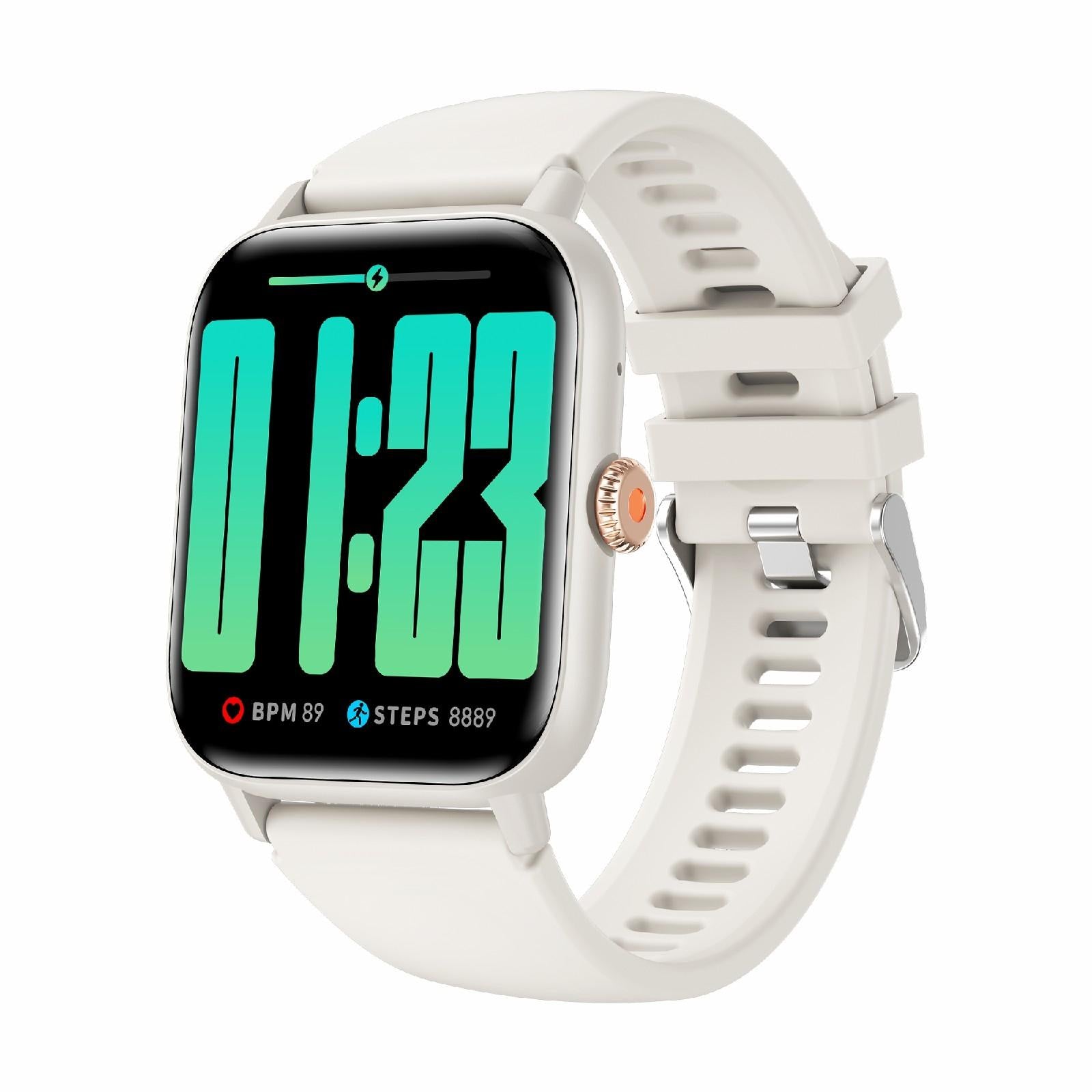 V562-C105842600ADE-202504252116-00 1.83 Inch Bt5.2 Smart Sport Watch Support Bluetooth Call / Sleep / Blood Sugar / Blood Oxygen / Heart Rate / Blood Pressure Health Monitor - White - Image 1