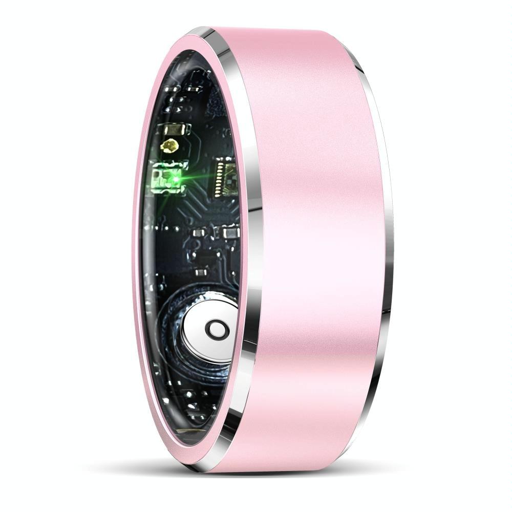 V562-C105896200AYS-202504281822-00 Smart Ring For Health Monitoring & Multiple Sports Modes - R5 Size 8 - Pink - Image 1