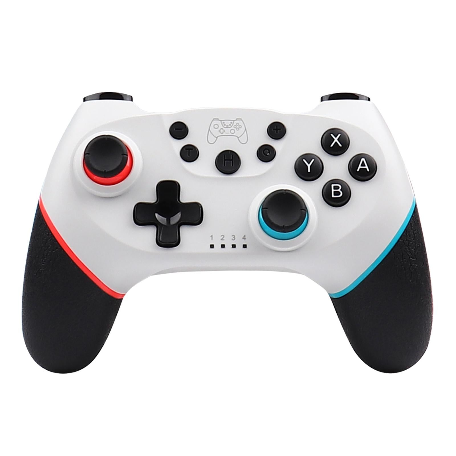 V562-C1067453060DBT-202505201325-00 Macro Wireless Pro Controller with Wake-up Function - White Red Blue - Image 1