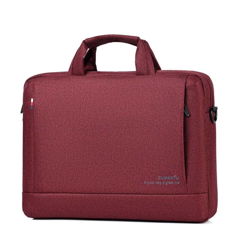 V562-C1077903060DBT-202502282152-00 13 Oxford Cloth Laptop Backpack for Event - Black - Wine Red - Image 1