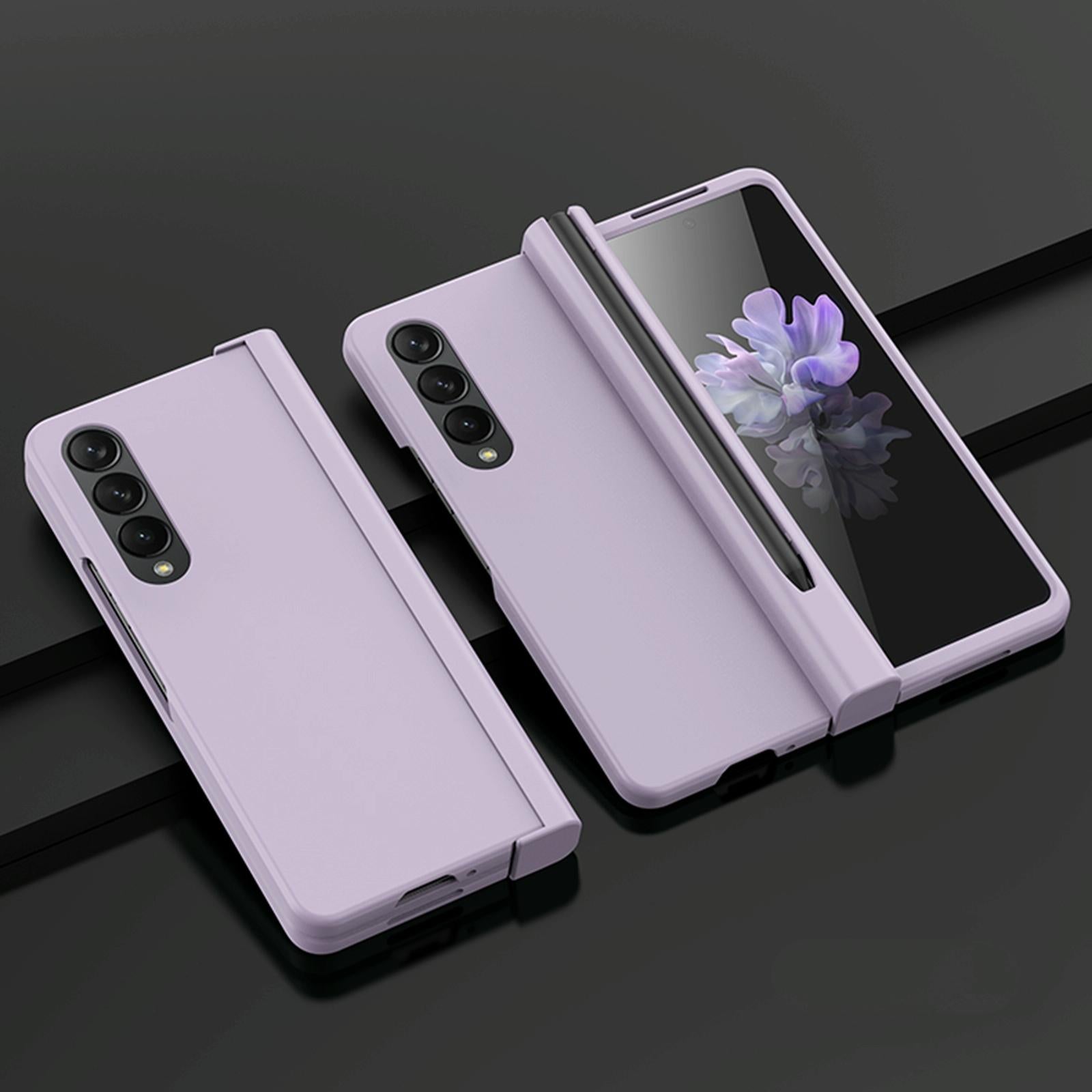 V562-C108392300ADE-202503211405-00 For Samsung Galaxy Z Fold4 5G Integrated Shockproof Case - Purple - Image 1