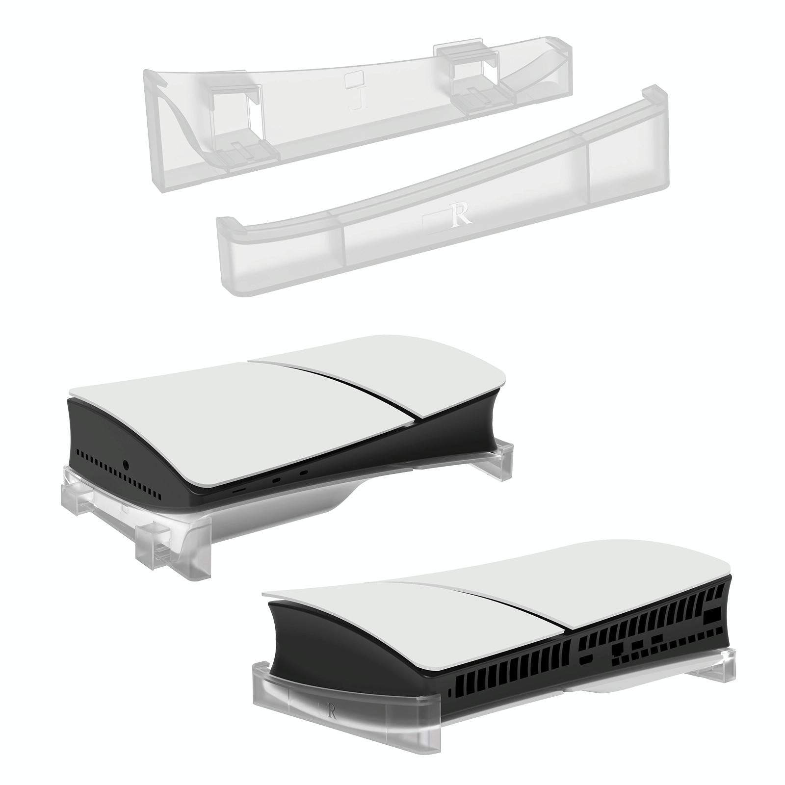 V562-C1084084060DBT-202505291710-00 Universal Horizontal Stand For Ps5 Slim - Digital / Optical Drive Version - Transparent - Image 1