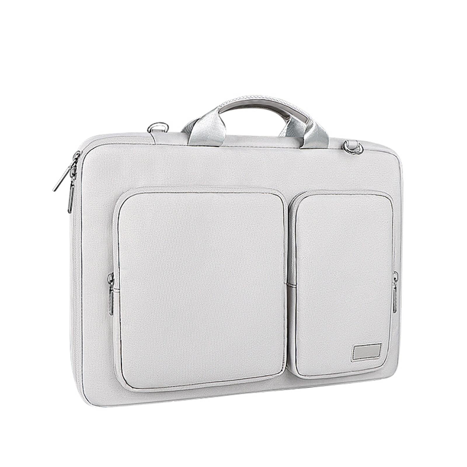 V562-C108823400ADE-202502282211-00 13.3 Inch Thickened Polyester Laptop Bag - Silver Gray - Image 1