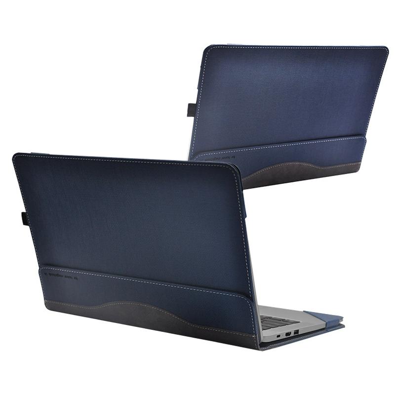 V562-C1090881060DBT-202504292033-00 Protective Leather Case for Huawei Honor Magicbook - Slim Design - Dark Blue - Image 1