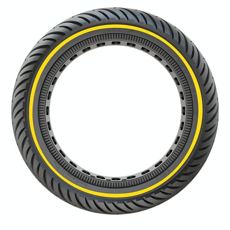 V562-C1094243060DBT-202505262140-00 8.5 Inch Honeycomb Solid Tire for Xiaomi Electric Scooters - Yellow - Image 1