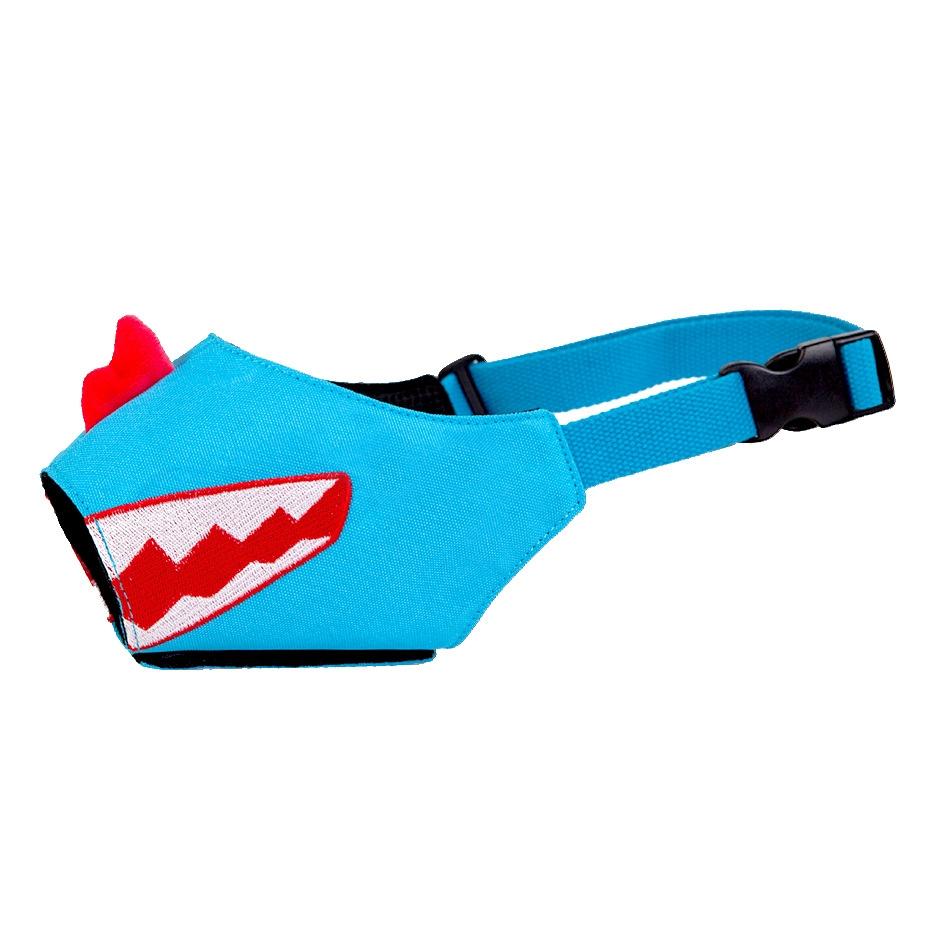 V562-C2011552060DBT-202503261933-00 Cartoon Dog Mouth Cover Anti-Bite Nylon Dog Mask - Size L - Blue - M - Image 1