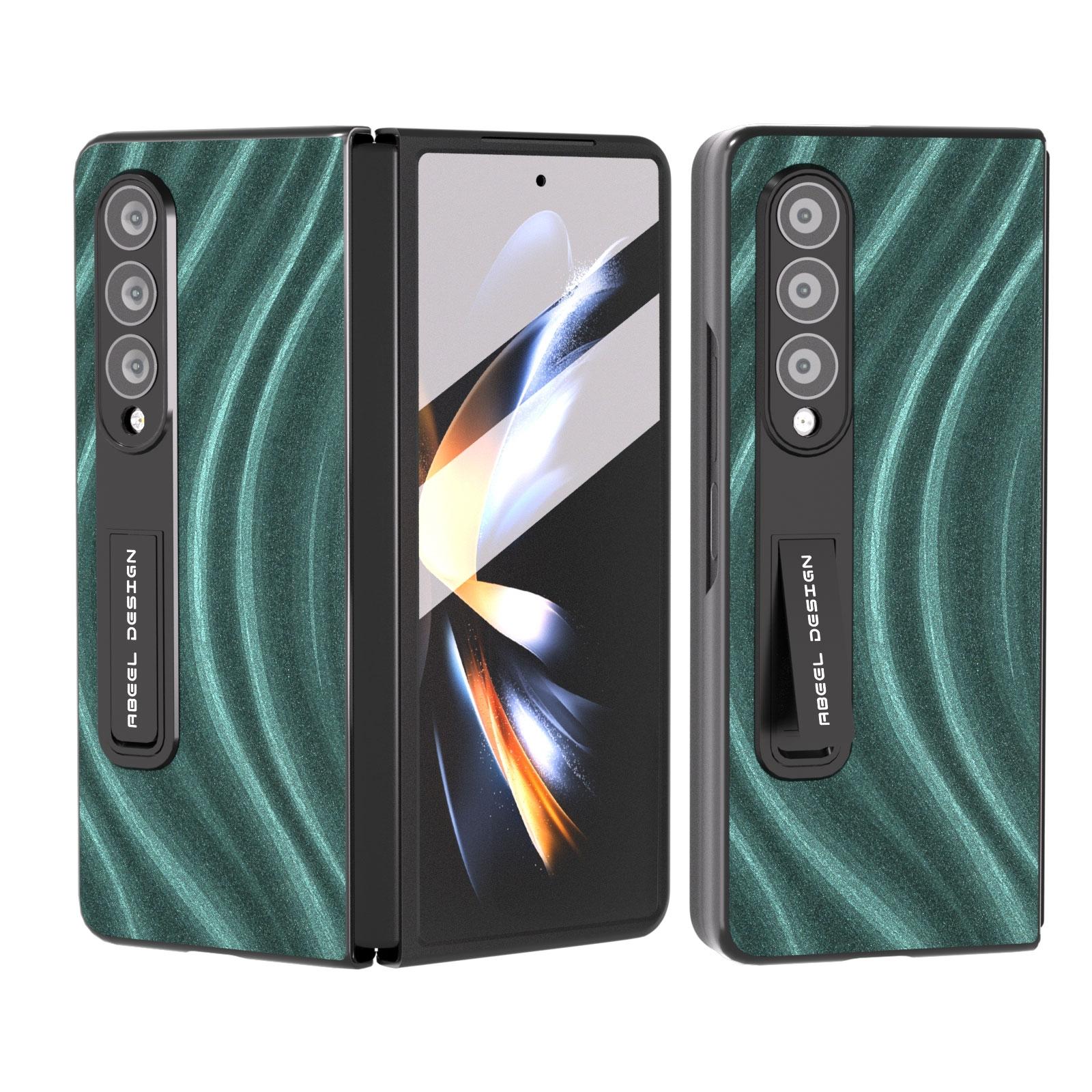 V562-C202807400ADE-202503211517-00 For Samsung Galaxy Z Fold4 5G Galactic Pattern Phone Case - Integrated Protection - Green - Image 1