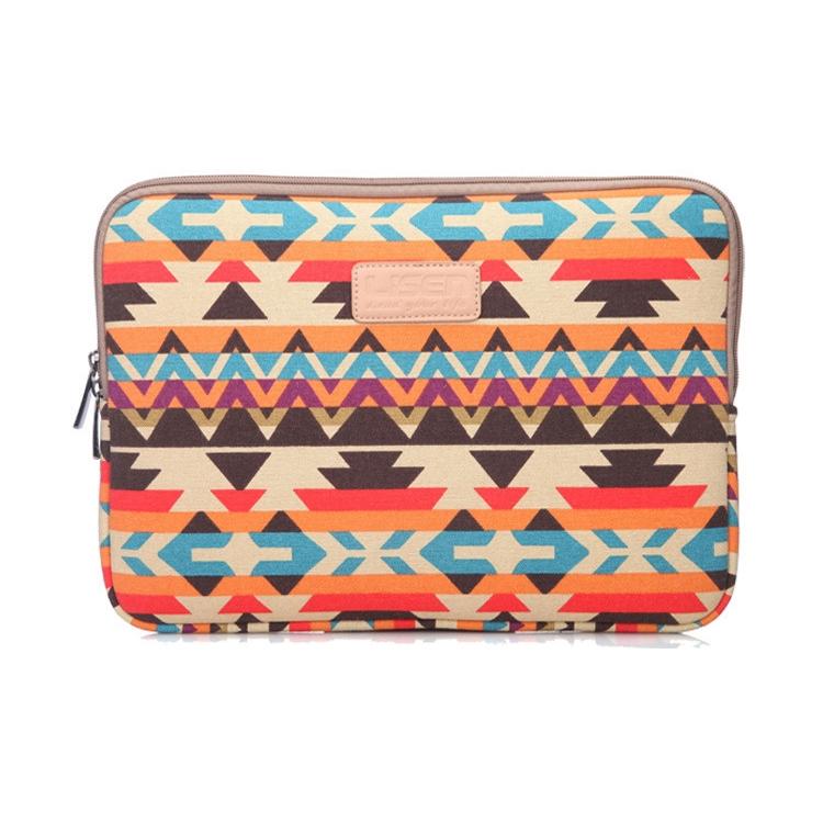 V562-C4027375950DBT-202502282240-00 14 Inch Lingge Laptop Liner Bag With Stylish Pattern - Orange Pattern Geometry - Image 1