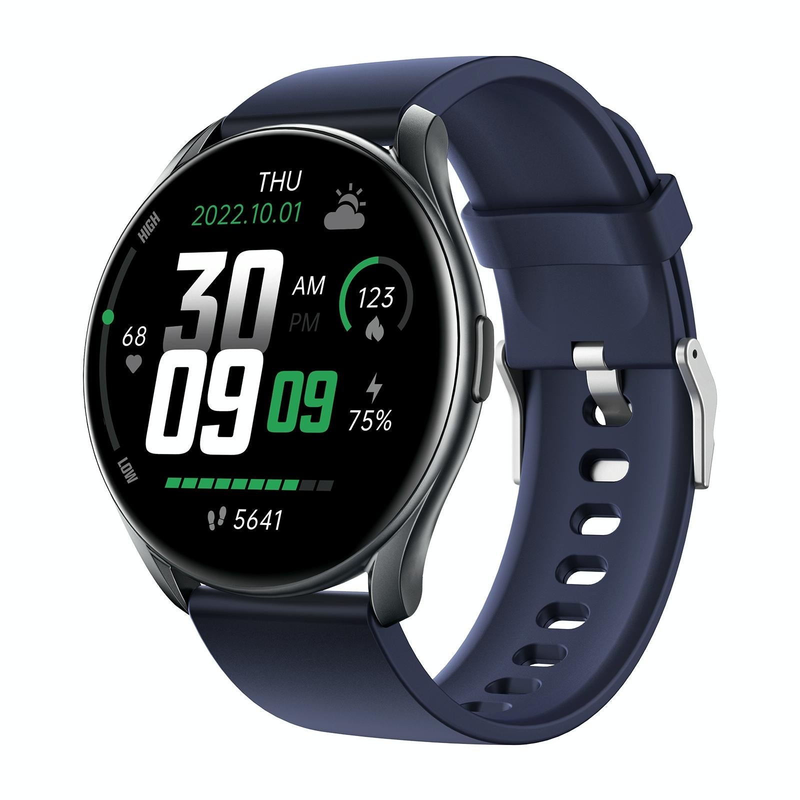 V562-D100558100AYS-202504171915-00 Smart Watch With Heart Rate And Blood Pressure Monitoring - Blue - Image 1