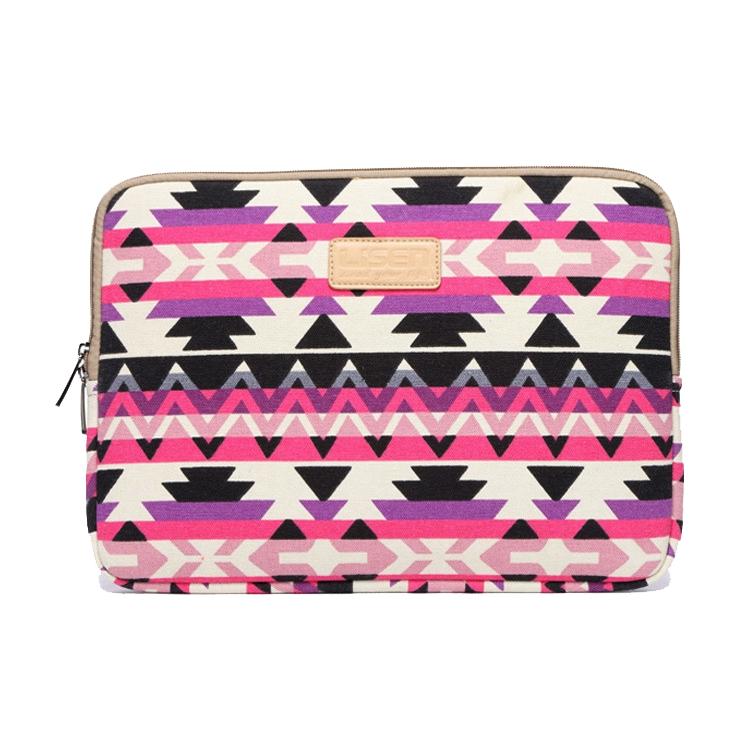 V562-D1027375950DBT-202504022026-00 11.6 Inch Lingge Laptop Liner Bag with Stylish Pattern - Rose Red Pattern Geometry - Image 1