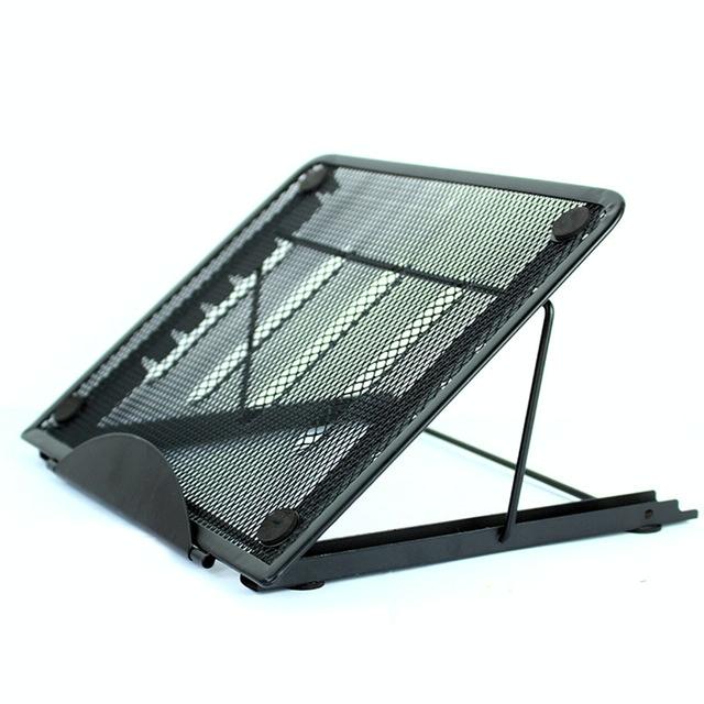 V562-D103550470DBT-202503052021-00 Adjustable Folding Metal Mesh Desktop Cooler - Black - Image 1