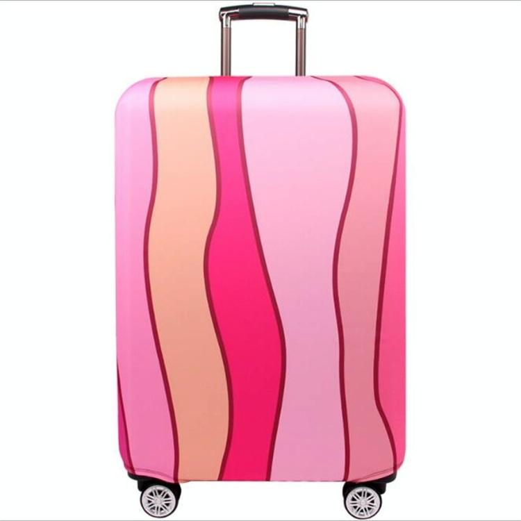 V562-D1036659040DBT-202502281721-00 18-21 Inch Travel Suitcase Dust Covers - Elastic & Abrasion-resistant - Pink Ripple - Image 1