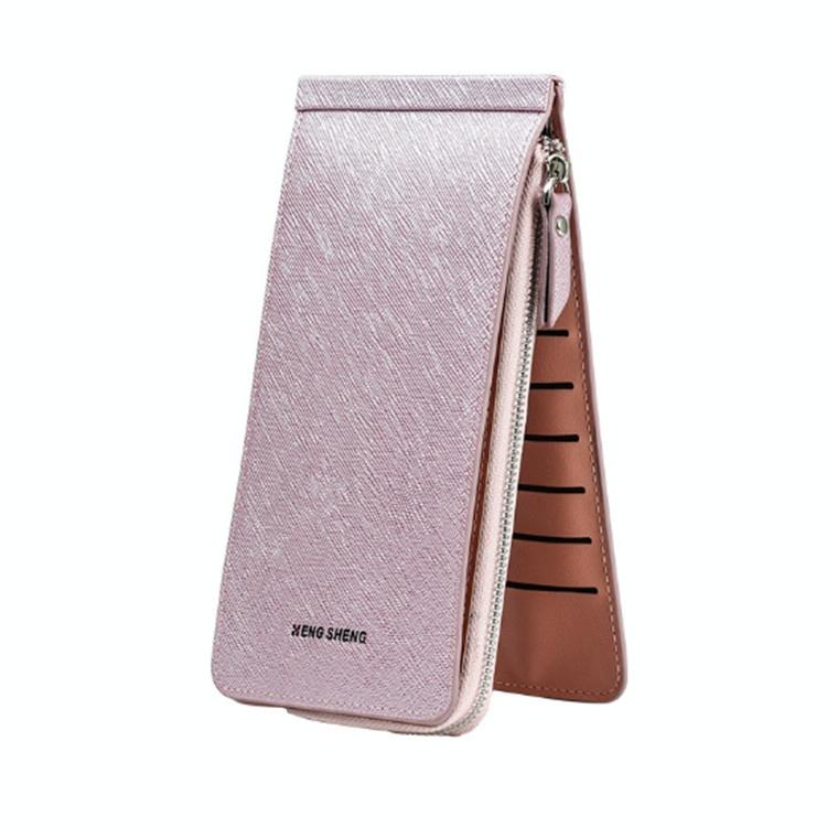 V562-D103847080DBT-202503280227-00 Ultra Thin Multi Card Wallet Multi Function Card Holder - Light Purple - Image 1