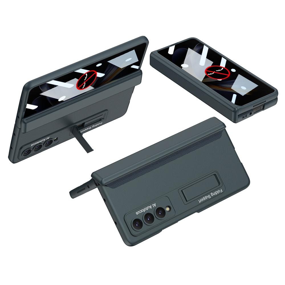 V562-D105679300ADE-202505291332-00 For Samsung Galaxy Z Fold4 5G Magnetic Fold Case - Full Coverage - Dark Green - Image 1