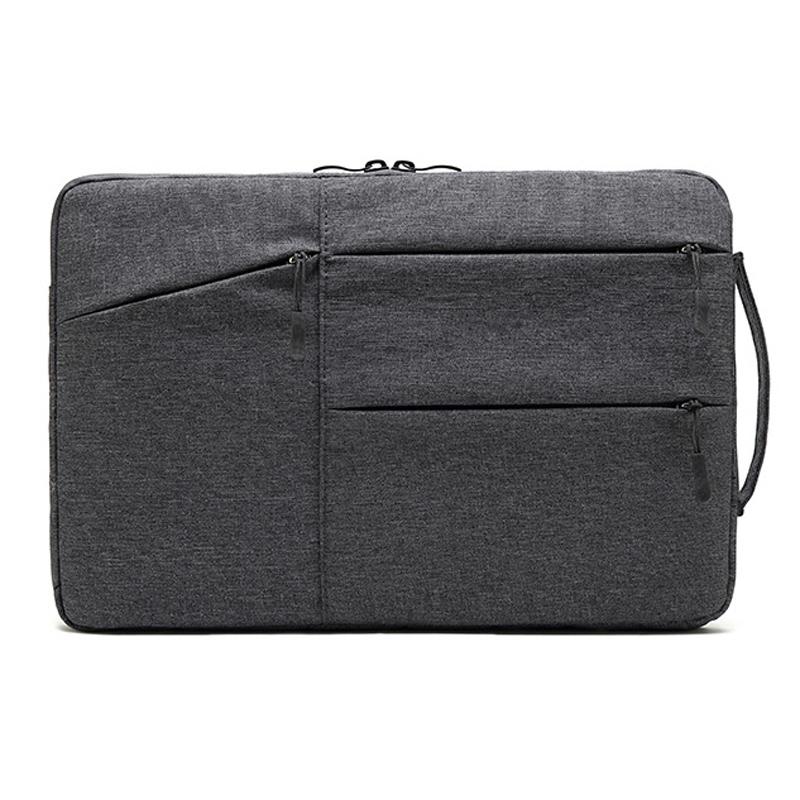 V562-D1058012060DBT-202504022016-00 11.6 Inch Business Laptop Liner Bag - Polyester Zipper Closure - Dark Gray - Image 1