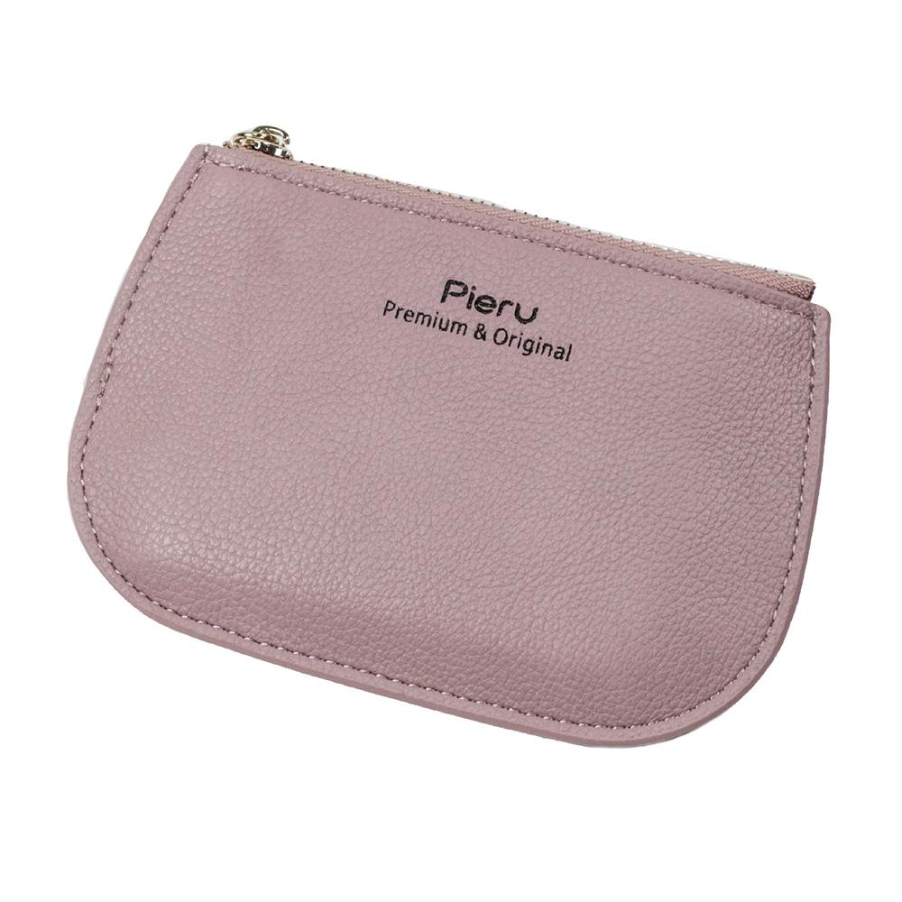V562-D1063074060DBT-202503282012-00 Ultra Thin Zippered Mini Wallet For Women Compact Coin Purse - Light Purple - Image 1