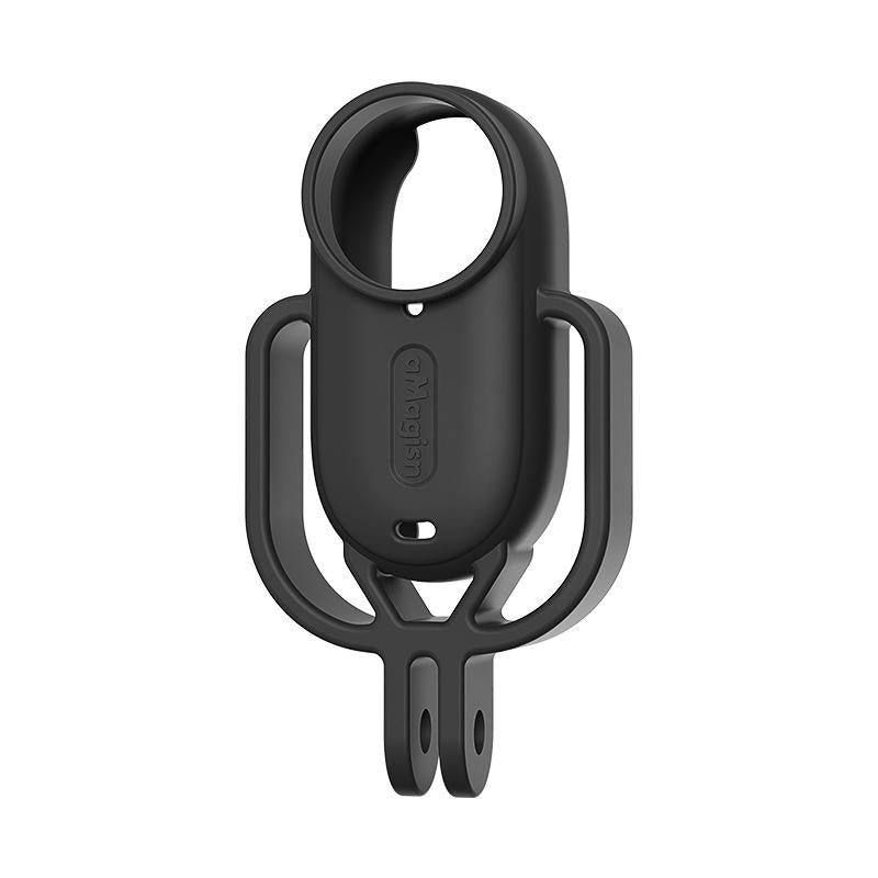 V562-D1063405060DBT-221645-00 Shock-absorbing Silicone Cover for Insta360 Go 3s Camera - Black - Vertical Black - Image 1