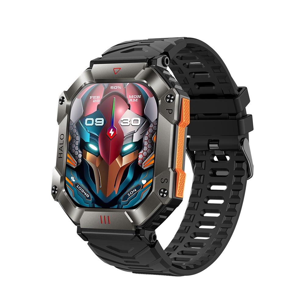 V562-D107196600ADE-202504252005-00 2.0 Inch Bt5.1 Ip67 Sport Smart Watch Support Bluetooth Call / Sleep / Blood Oxygen / Heart Rate / Blood Pressure Health Monitor - Black - Image 1