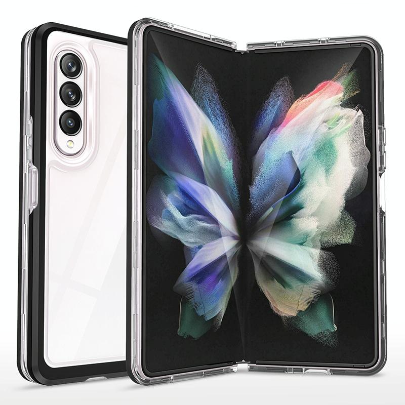 V562-D201960300ADE-202505291245-00 For Samsung Galaxy Z Fold4 5G Shockproof Clear Acrylic Tpu Case - Image 1