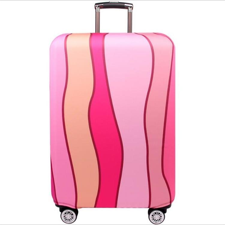 V562-D2036659040DBT-202502281720-00 22-24 Inch Travel Suitcase Dust Covers - Elastic & Abrasion-resistant - Pink Ripple - Image 1