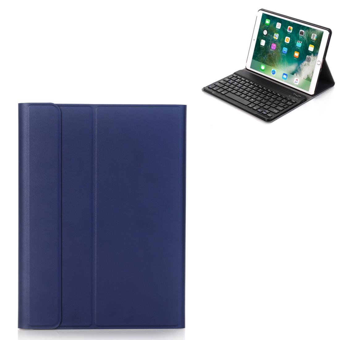 V562-D2091D6PI-202504292027-00 Ultra-Thin Bluetooth Keyboard Leather Case For Ipad Air / Pro 10.5 With Holder - Dark Blue - Image 1