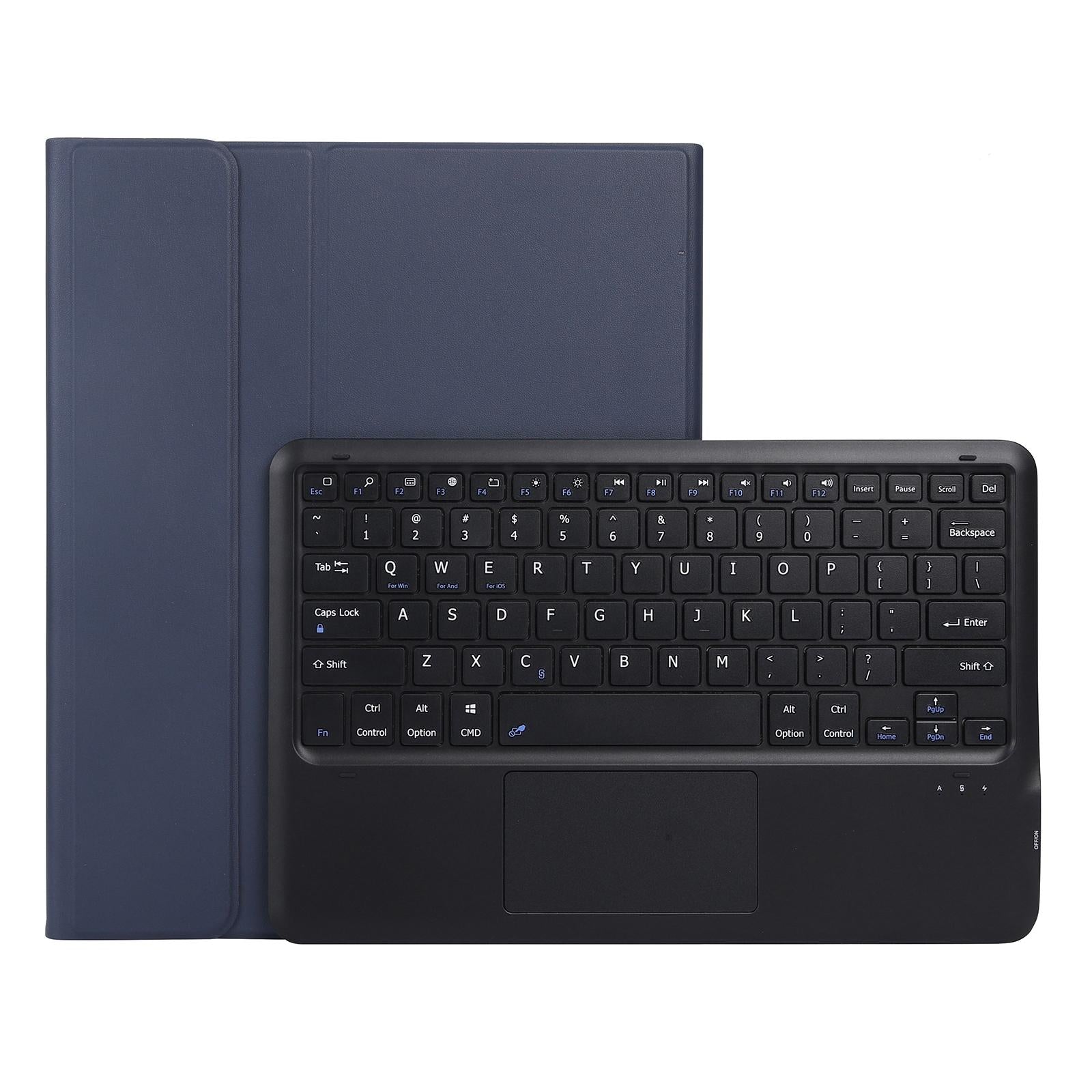 V562-D2630ORPI-202504291812-00 Detachable Bluetooth Keyboard Tablet Case For Ipad Pro 12.9 - Ultra-Thin With Touchpad Pen Slot & Holder - Dark Blue - Image 1