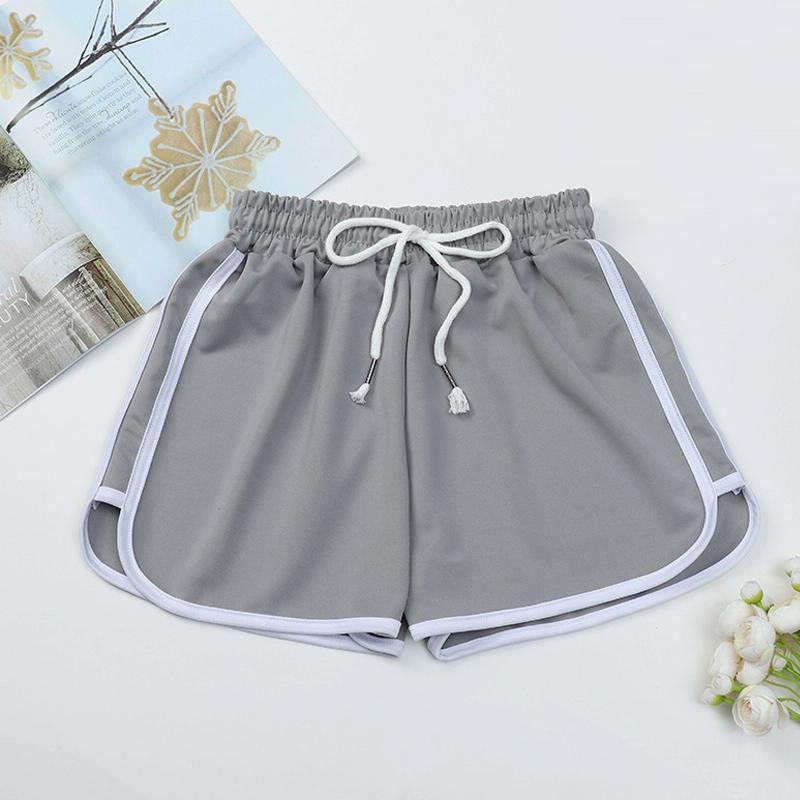 V562-D4074793060DBT-202503262015-00 High Waist Straight Yoga Shorts Women Casual Loose Outerwear - Light Grey - Xl - Image 1