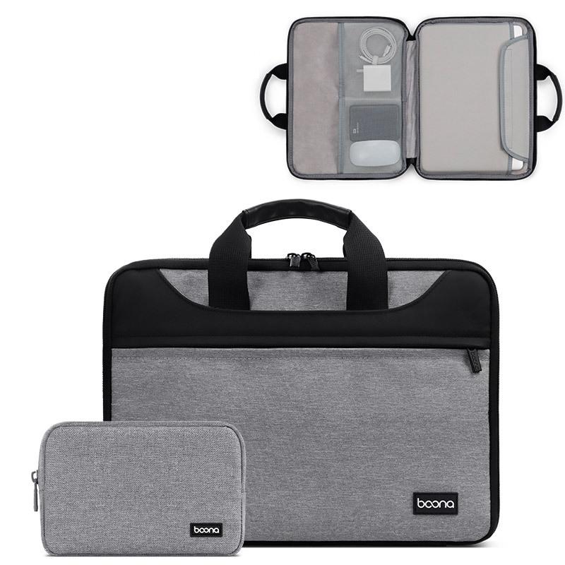 V562-D4086443060DBT-202502282215-00 Waterproof Oxford Cloth Laptop Bag - Full Open Portable 16 / 17 Inches - Gray + Power Bag - Image 1