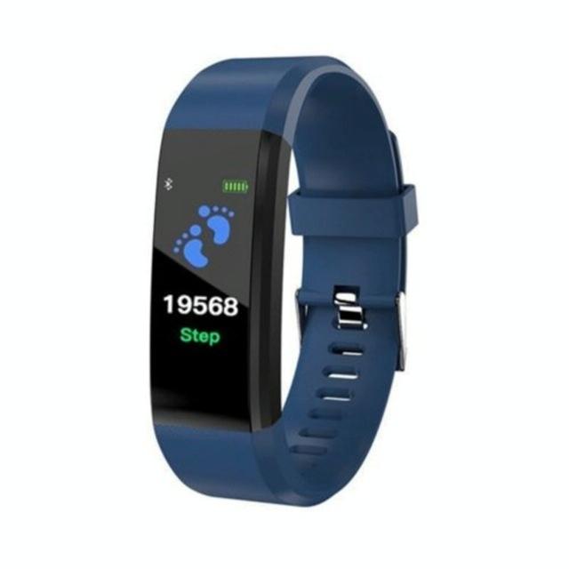 V562-E102185840DBT-202504252125-00 Smart Oled Fitness Tracker With Pedometer - Blue - Image 1