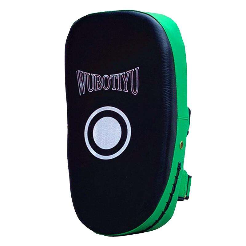 V562-E1031461950DBT-202503072121-00 Thickened Professional Taekwondo Foot Target For Boxing And Sanda Training - Wb Green Edge - Image 1