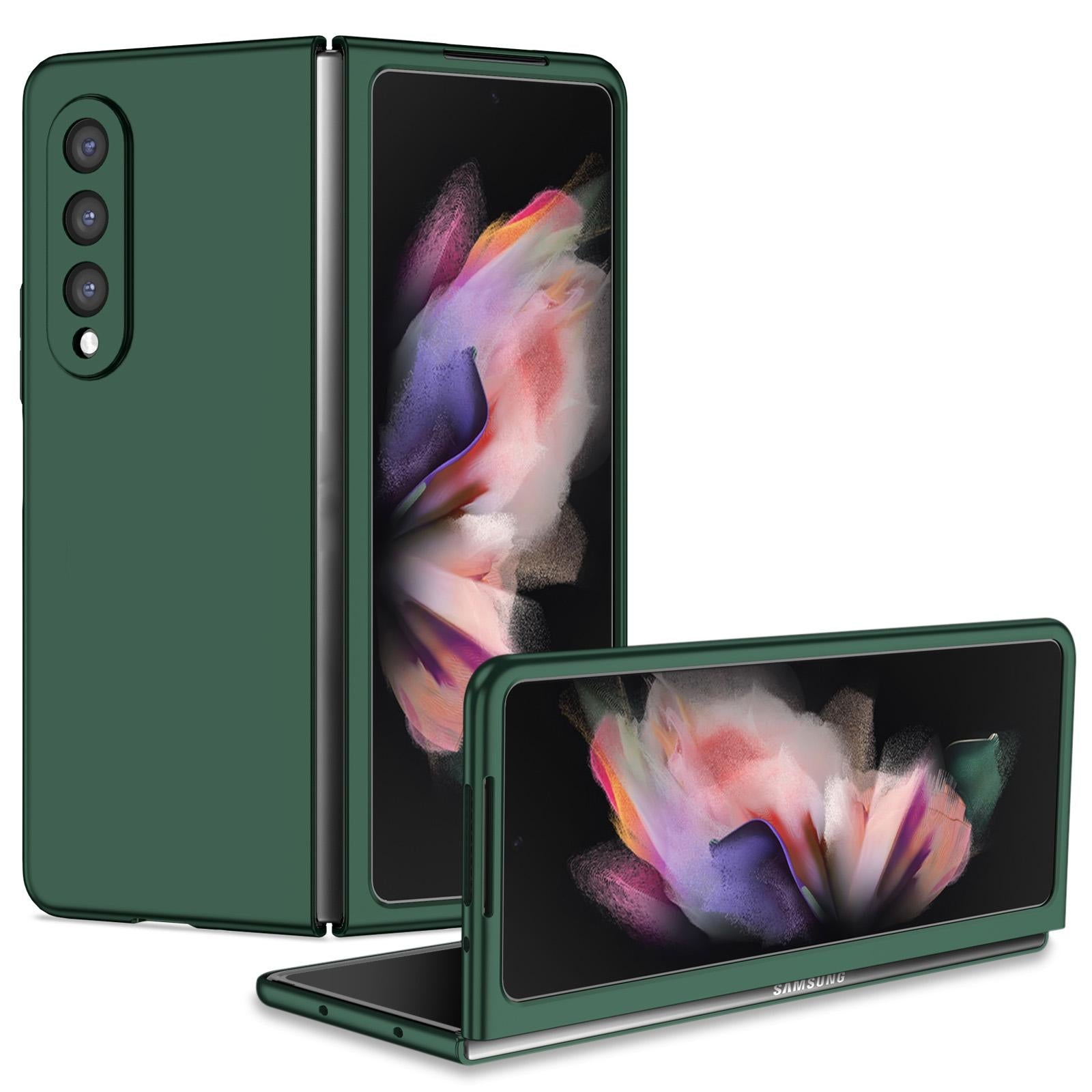 V562-E103752300ADE-202504292040-00 For Samsung Galaxy z Fold4 5G Foldable Armor Phone Case - Compact and Durable - Dark Green - Image 1