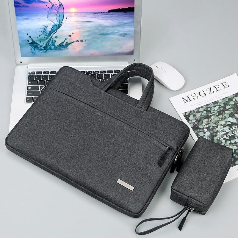 V562-E107722300ADE-202502282020-00 11 Inch Inner Bag with Power for Handbag or Laptop - Dark Grey - Image 1