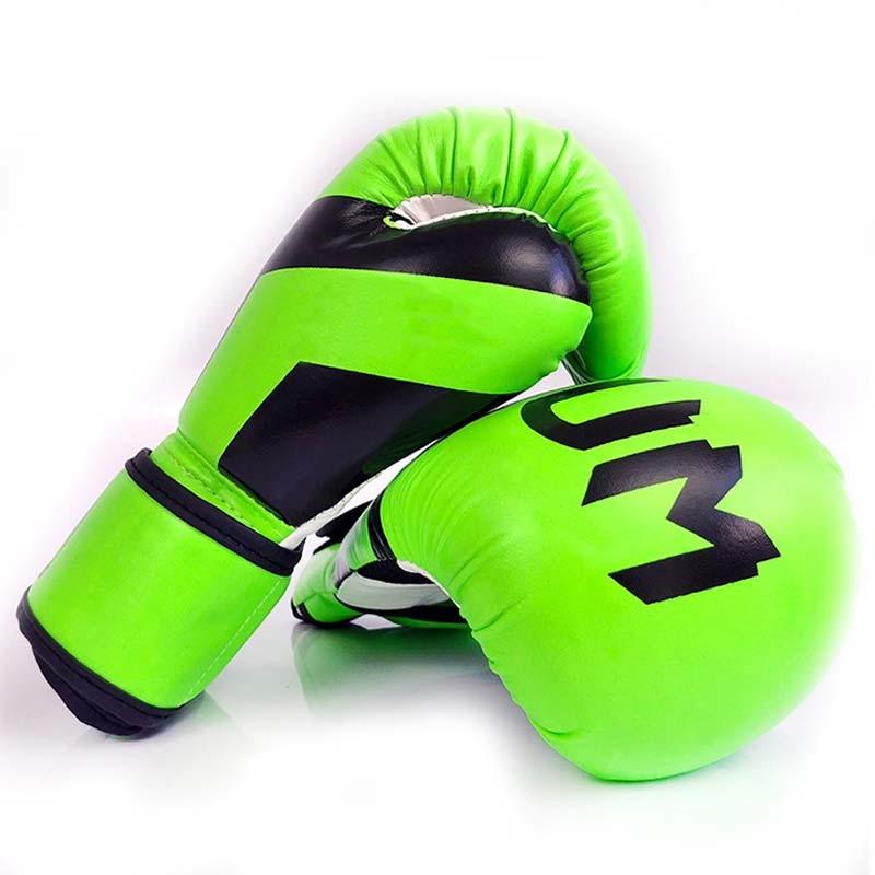 V562-E2092663450DBT-202503072135-00 Professional Boxing Gloves For Adult Training - 10Oz Muay Thai Fighting - Fluorescent Green - Image 1
