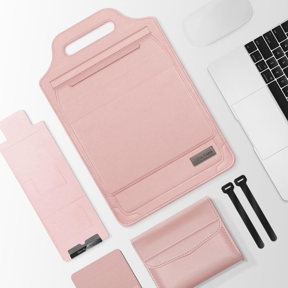 V562-E305767200ADE-202504022121-00 Versatile Laptop Bag with Mouse Pad Stand - Pink - Image 1
