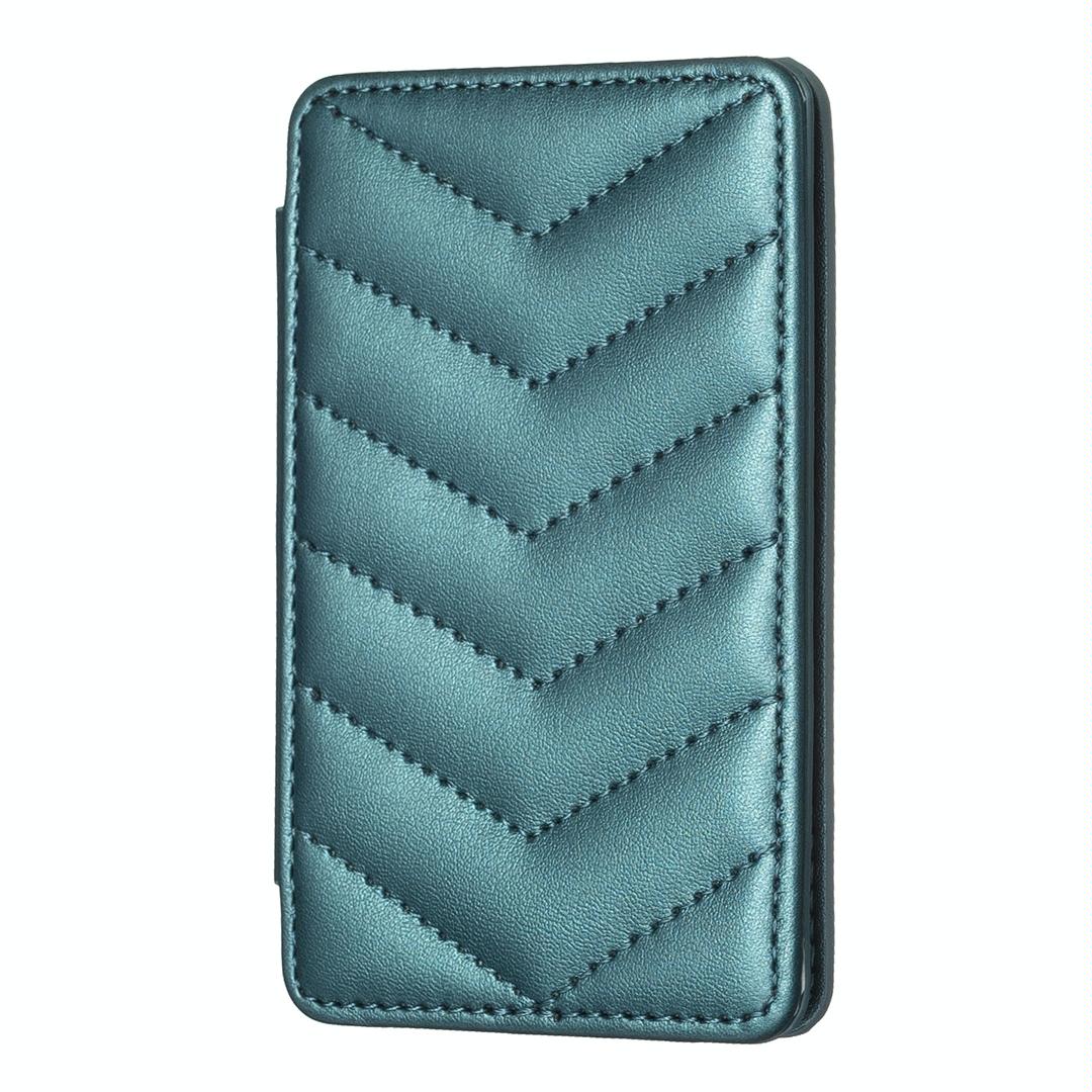 V562-F106239400ADE-202503281832-00 Wave Pattern Card Bag Back Sticker For Mobile Phones - Green - Image 1