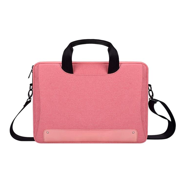 V562-F1900BL-202502281710-00 Waterproof Oxford Cloth Laptop Bag with Concealed Handle & Luggage Tie Rod - Pink - Image 1