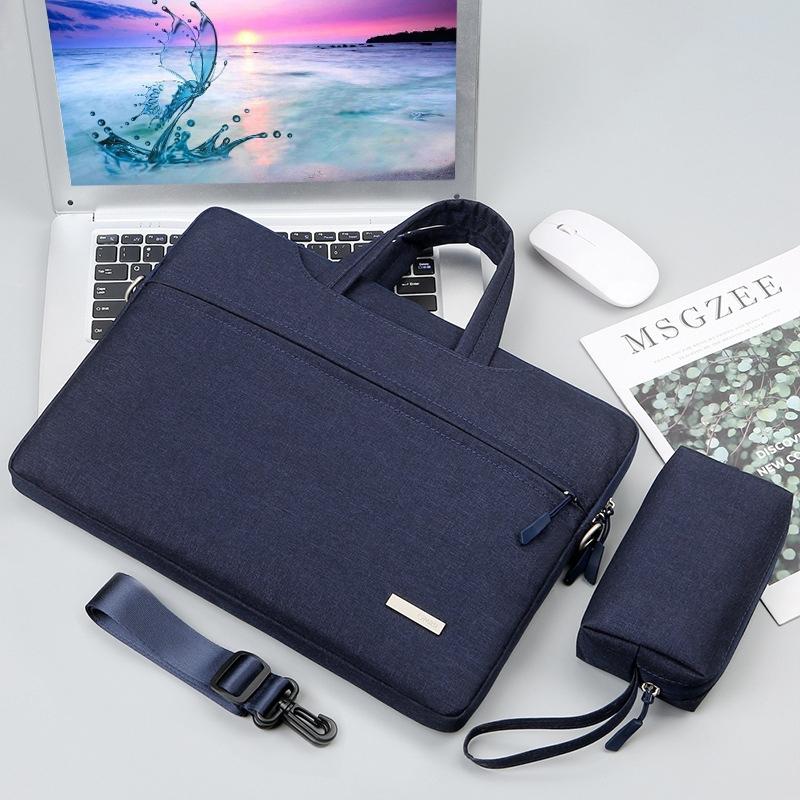 V562-F300822300ADE-202502282021-00 13.3 Inch Inner Bag for Handbag or Laptop with Shoulder Strap and Power Bag - Dark Blue - Image 1