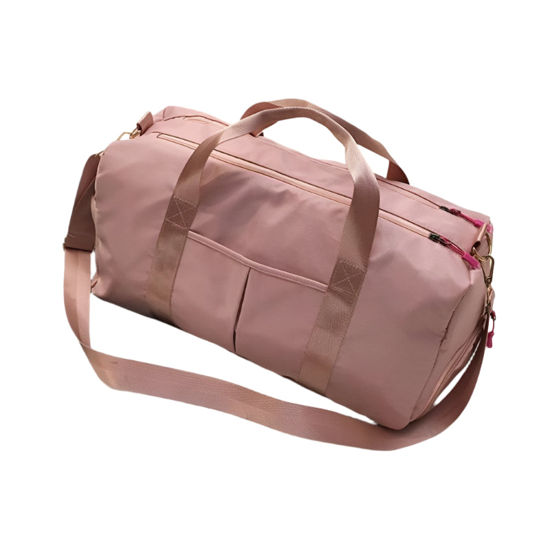 V562-F52237121YZ-202507291505-00 Yoga and Sports Gym Bag - Lightweight Nylon - Pink - Image 1