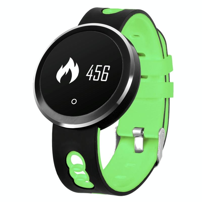 V562-G0468AW-202504252118-00 0.95 Inch Hd Oled Screen Display Bluetooth Smart Bracelet Ip68 Waterproof Support Pedometer / Sedentary Reminder / Heart Rate Monitor / Sleep Monitor Compatible With Android And Ios Phones - Green - Image 1