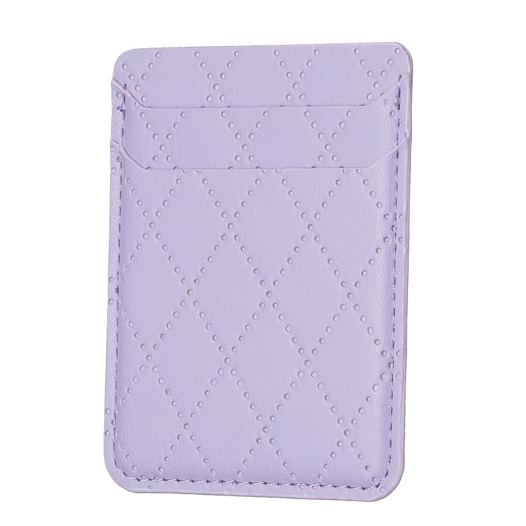 V562-G106439400ADE-202503281852-00 Diamond Lattice Card Bag Sticker For Mobile Phones - Purple - Image 1