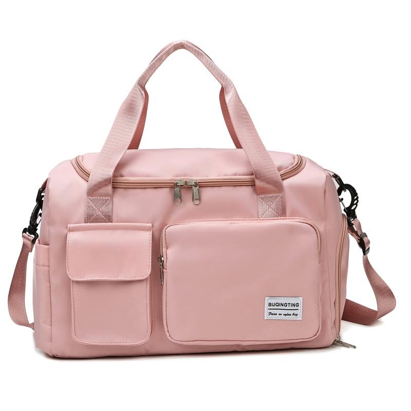 V562-G2042082060DBT-202503041310-00 Waterproof Gym Bag for Travel - Size l - Light Pink - Image 1